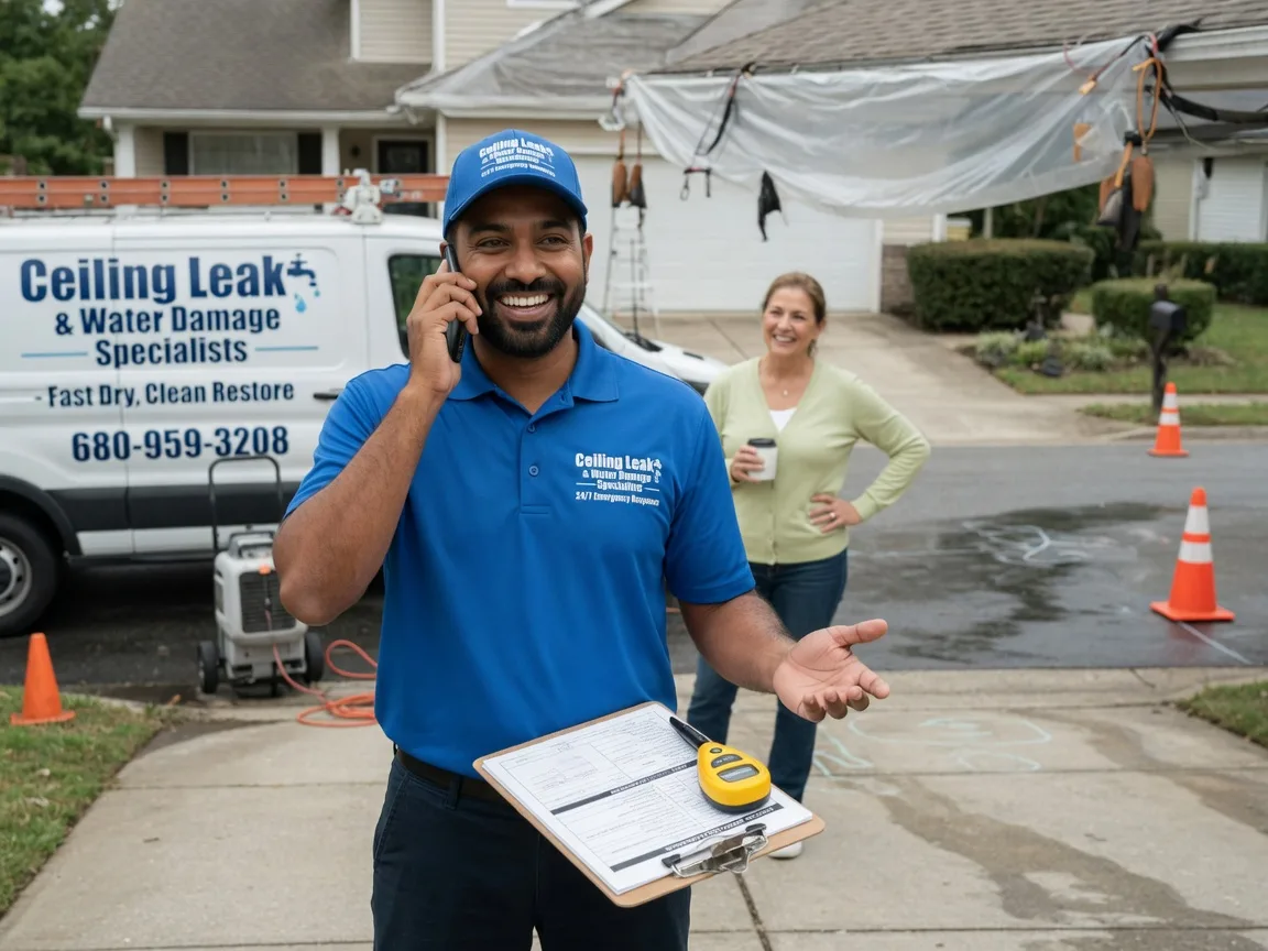Ceiling Leak Cleanup Crewe, VA FAQs